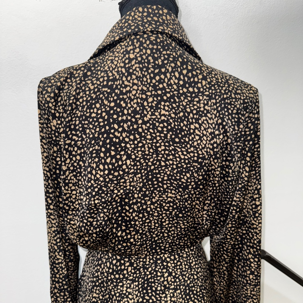 Vici Soft Looks Printed Satin Wrap Mini Dress - Picture 8 of 10